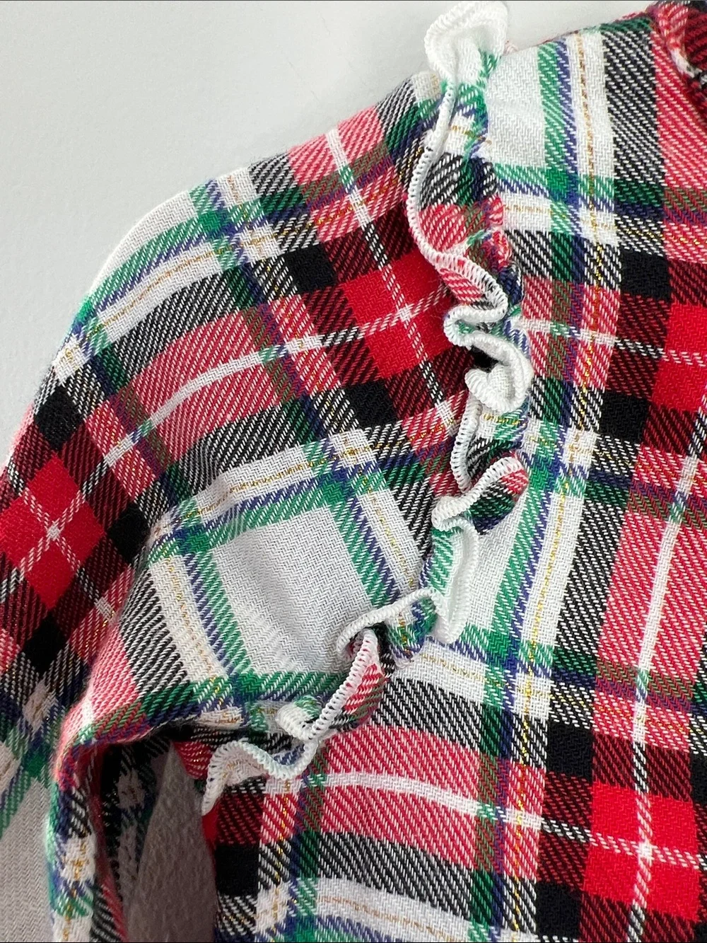 Cat & Jack | Red & White Plaid Long-Sleeve Holiday Festive Party Dress size 2T